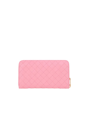 Intrecciato Nappa Zip-Around Wallet-BOTTEGA VENETA-JOHN JULIA