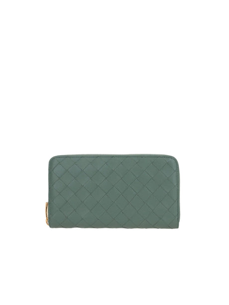 Intrecciato Nappa Zip-Around Wallet-BOTTEGA VENETA-JOHN JULIA