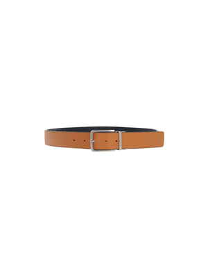 Intrecciato Smooth Leather Reversible Belt-BOTTEGA VENETA-JOHN JULIA