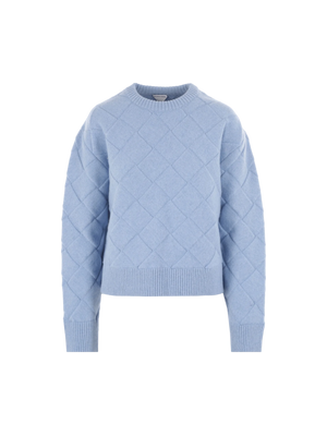 Intrecciato Stretch Wool Sweater-BOTTEGA VENETA-JOHN JULIA