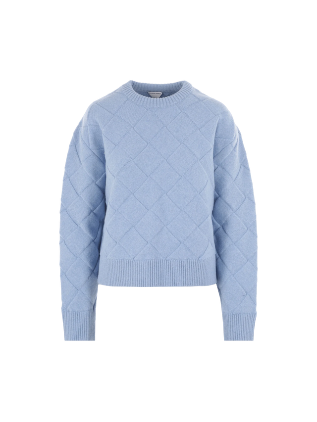 Intrecciato Stretch Wool Sweater-BOTTEGA VENETA-JOHN JULIA