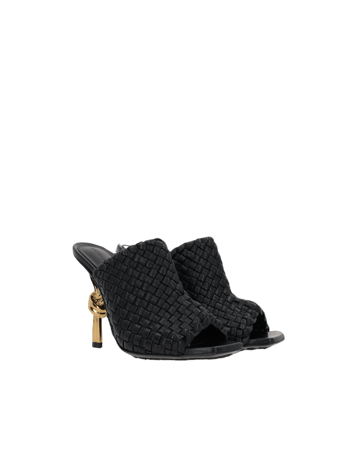 BOTTEGA VENETA-Knot Mule Sandals in Intrecciato Nappa-JOHN JULIA