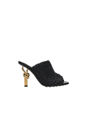 BOTTEGA VENETA-Knot Mule Sandals in Intrecciato Nappa-JOHN JULIA