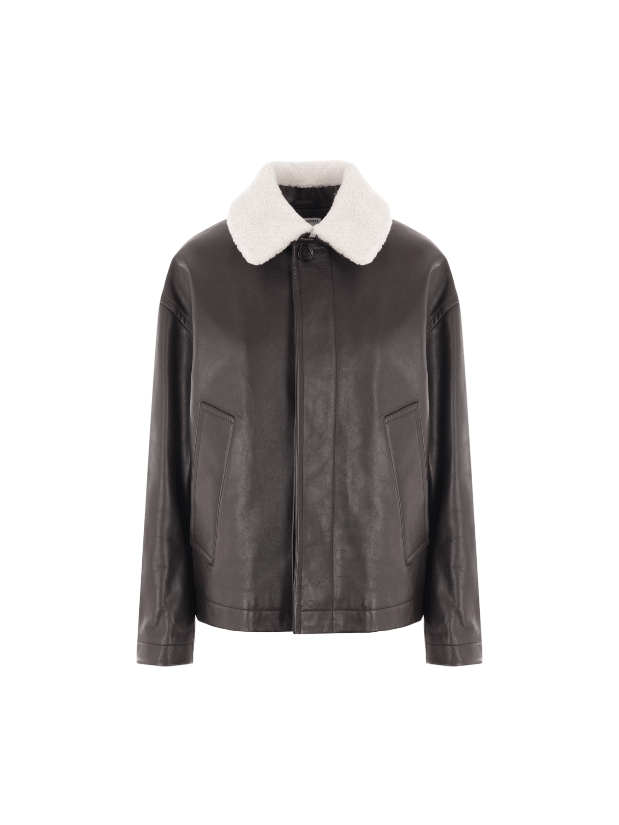 Leather Padded Jacket-BOTTEGA VENETA-JOHN JULIA