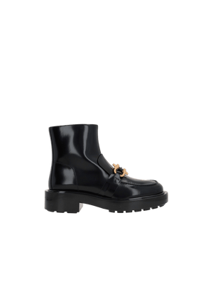 Monsieur Shiny Leather Ankle Boots-BOTTEGA VENETA-JOHN JULIA