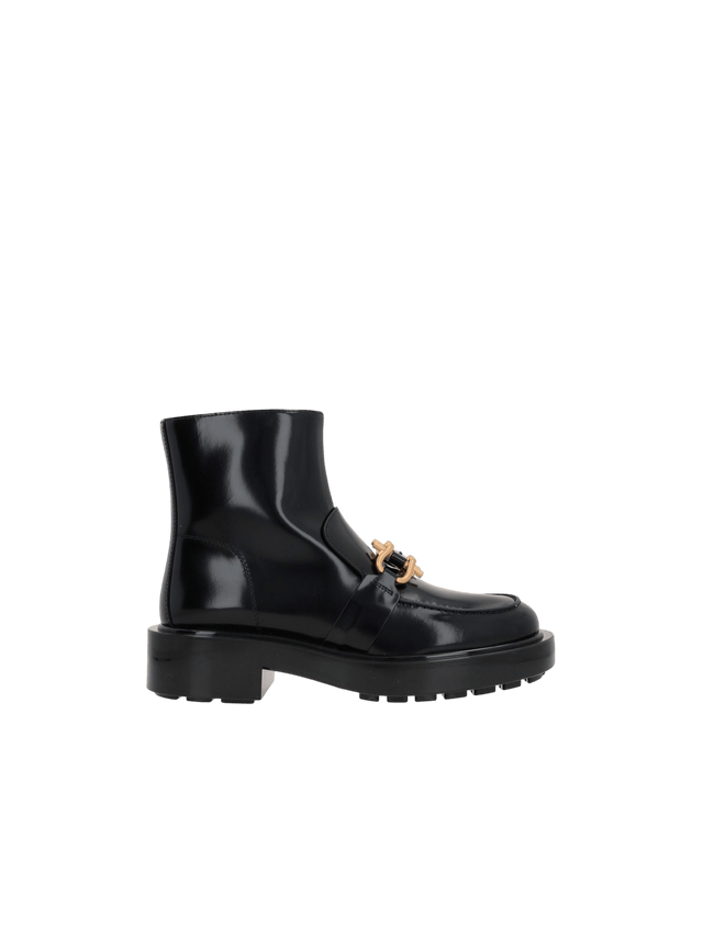 Monsieur Shiny Leather Ankle Boots-BOTTEGA VENETA-JOHN JULIA