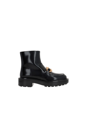 Monsieur Shiny Leather Ankle Boots-BOTTEGA VENETA-JOHN JULIA