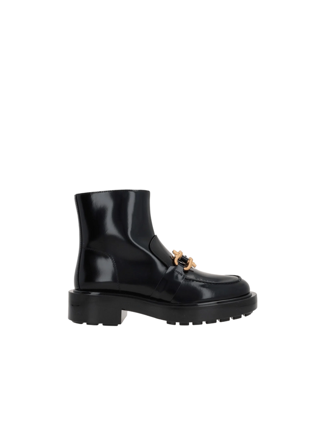 Monsieur Shiny Leather Ankle Boots-BOTTEGA VENETA-JOHN JULIA