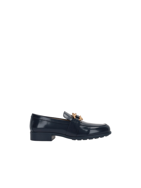 Monsieur Shiny Leather Loafers-BOTTEGA VENETA-JOHN JULIA