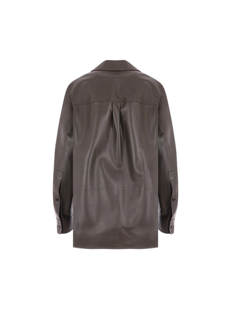 Nappa Oversized Overshirt-BOTTEGA VENETA-JOHN JULIA