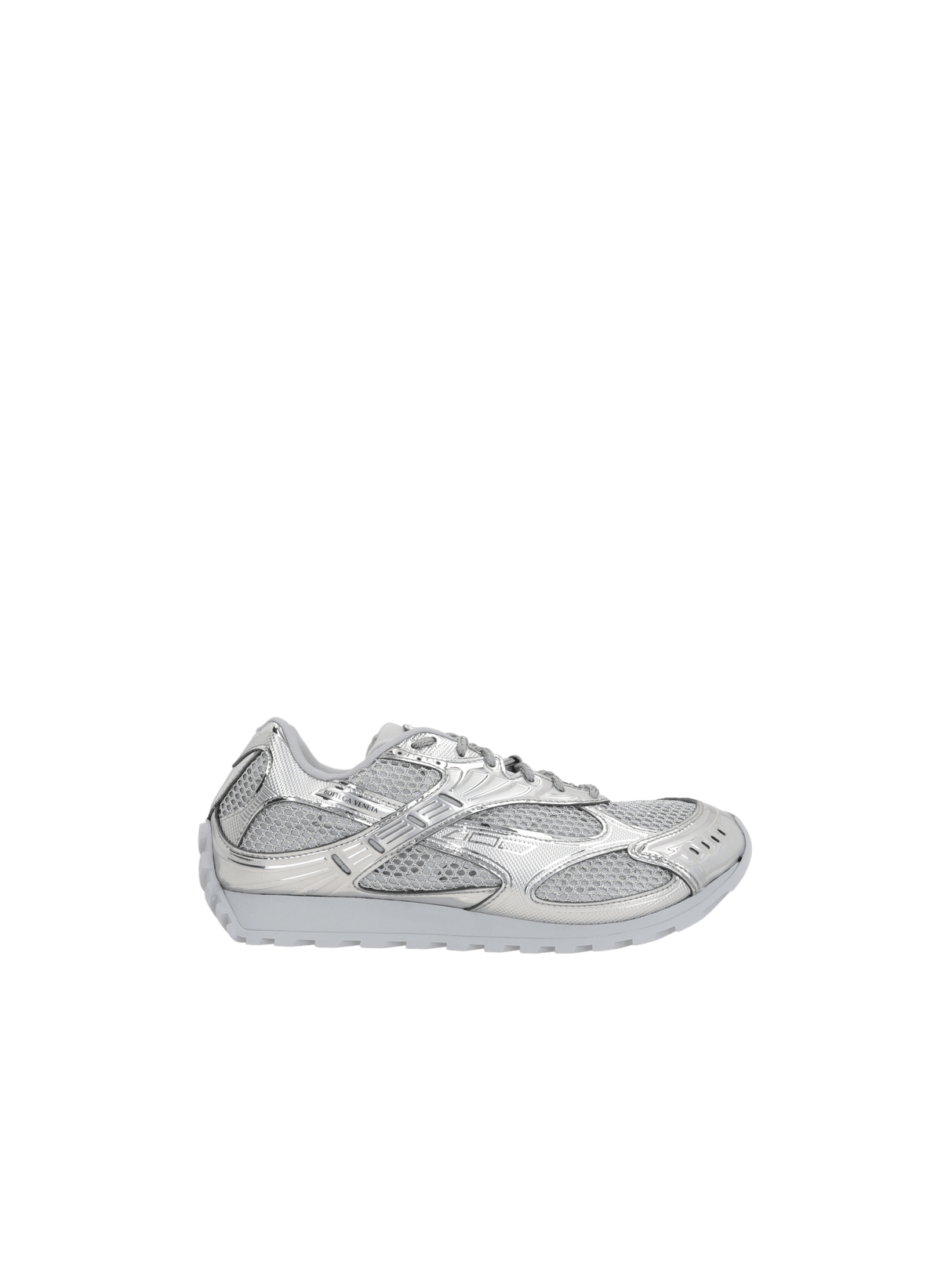 Orbit Mesh and Laminated Faux Leather Sneakers-BOTTEGA VENETA-JOHN JULIA