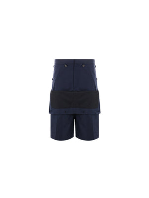 Oversized Cotton Short Pants-BOTTEGA VENETA-JOHN JULIA