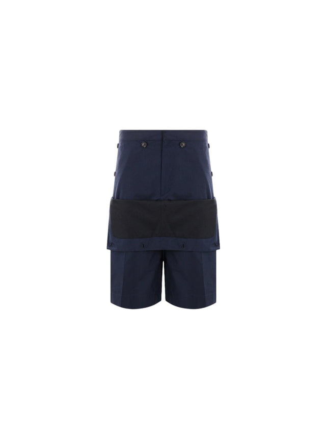 Oversized Cotton Short Pants-BOTTEGA VENETA-JOHN JULIA