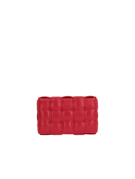 BOTTEGA VENETA-Padded Intrecciato Nappa Cassette Mini Shoulder Bag-JOHN JULIA