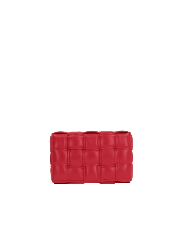 BOTTEGA VENETA-Padded Intrecciato Nappa Cassette Mini Shoulder Bag-JOHN JULIA