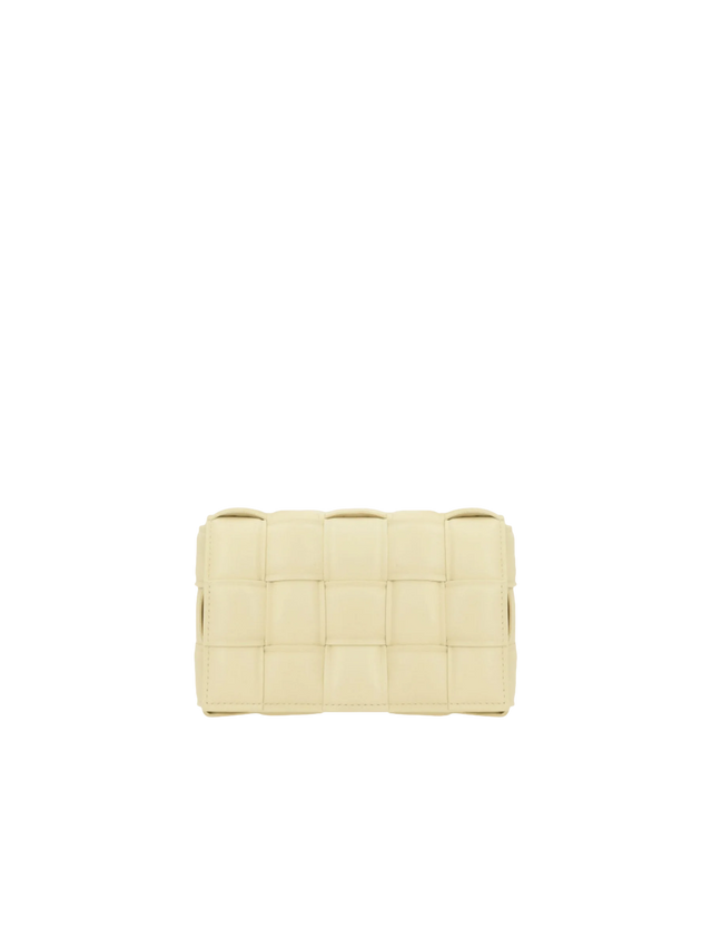 BOTTEGA VENETA-Padded Intrecciato Nappa Cassette Mini Shoulder Bag-JOHN JULIA