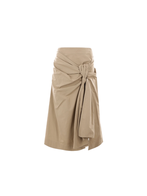 Poplin Skirt-BOTTEGA VENETA-JOHN JULIA