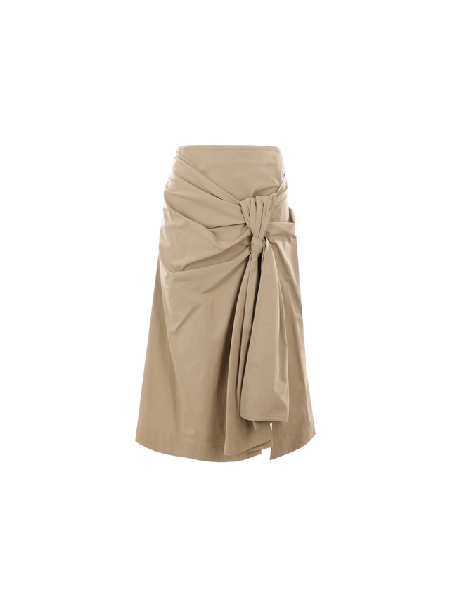 Poplin Skirt-BOTTEGA VENETA-JOHN JULIA