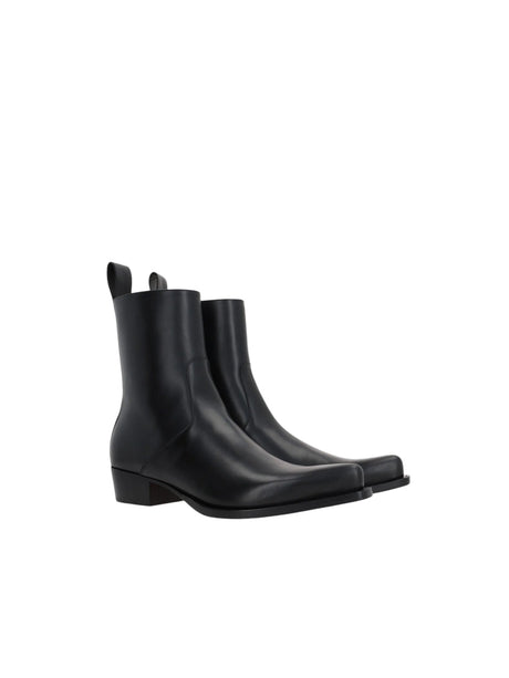 Ripley Smooth Leather Ankle Boots-BOTTEGA VENETA-JOHN JULIA