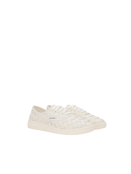 Sawyer Intrecciato Leather Sneakers-BOTTEGA VENETA-JOHN JULIA