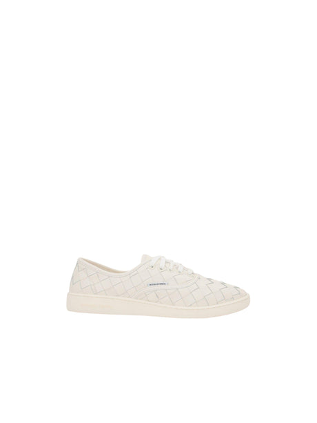 Sawyer Intrecciato Leather Sneakers-BOTTEGA VENETA-JOHN JULIA