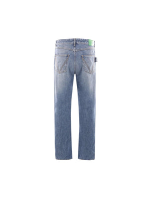 Straight-leg Denim Jeans-BOTTEGA VENETA-JOHN JULIA