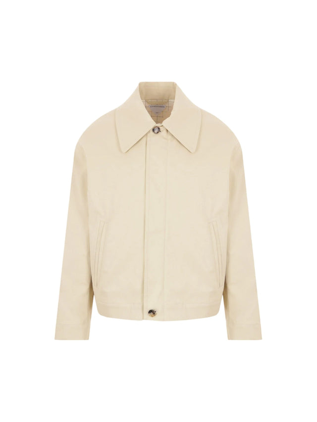 Stretch Cotton Jacket-BOTTEGA VENETA-JOHN JULIA