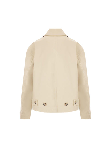 Stretch Cotton Jacket-BOTTEGA VENETA-JOHN JULIA