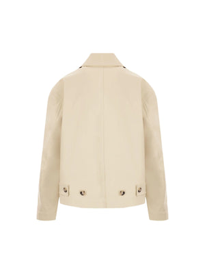 Stretch Cotton Jacket-BOTTEGA VENETA-JOHN JULIA