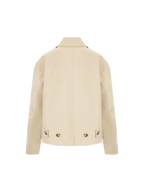 Stretch Cotton Jacket-BOTTEGA VENETA-JOHN JULIA