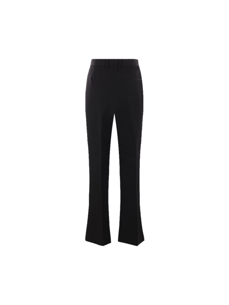 Wool Flare Trousers-BOTTEGA VENETA-JOHN JULIA