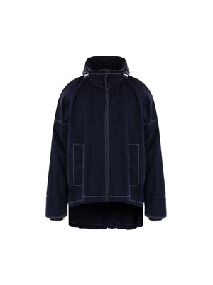 Wrinkled Nylon Jacket-BOTTEGA VENETA-JOHN JULIA