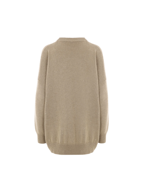 Cashmere and Silk Oversize Sweater-BRUNELLO CUCINELLI-JOHN JULIA