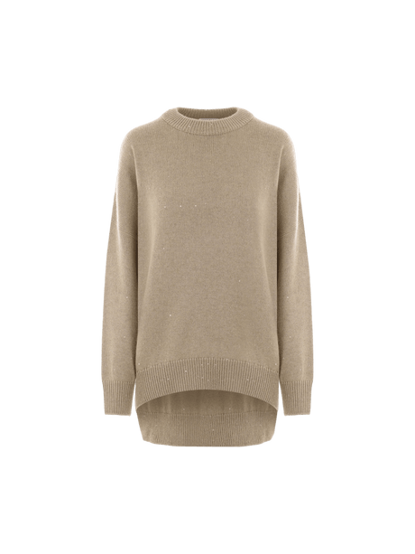 Cashmere and Silk Oversize Sweater-BRUNELLO CUCINELLI-JOHN JULIA