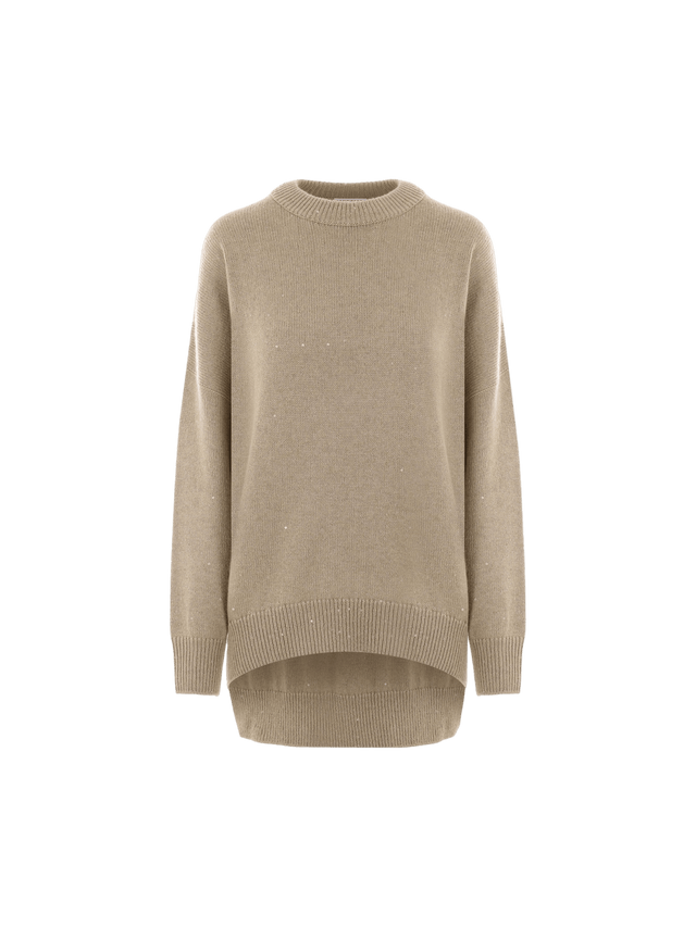 Cashmere and Silk Oversize Sweater-BRUNELLO CUCINELLI-JOHN JULIA