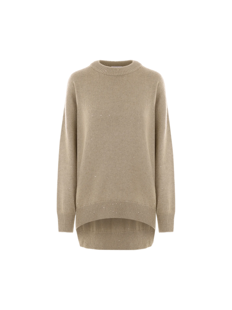 Cashmere and Silk Oversize Sweater-BRUNELLO CUCINELLI-JOHN JULIA