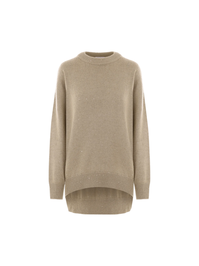 Cashmere and Silk Oversize Sweater-BRUNELLO CUCINELLI-JOHN JULIA