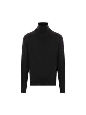 Cashmere and Silk Turtleneck-BRUNELLO CUCINELLI-JOHN JULIA