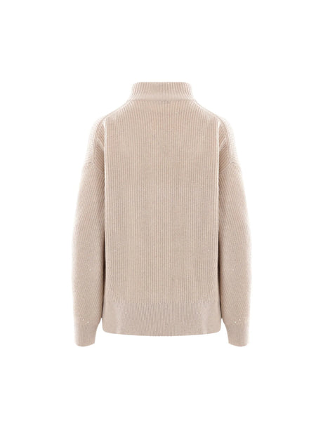 Cashmere and Wool Sweater-BRUNELLO CUCINELLI-JOHN JULIA