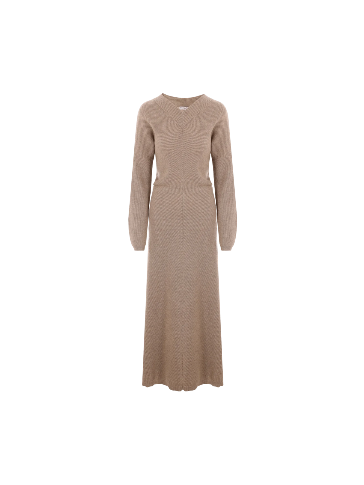 BRUNELLO CUCINELLI-Cashmere Knit Long Dress-JOHN JULIA