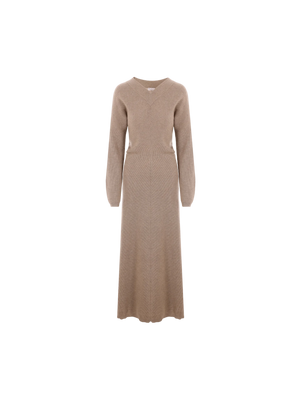 BRUNELLO CUCINELLI-Cashmere Knit Long Dress-JOHN JULIA