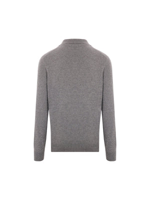 Cashmere Polo Sweater-BRUNELLO CUCINELLI-JOHN JULIA