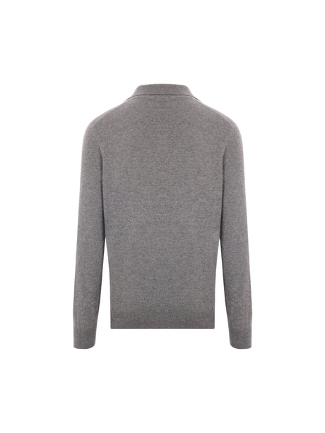 Cashmere Polo Sweater-BRUNELLO CUCINELLI-JOHN JULIA