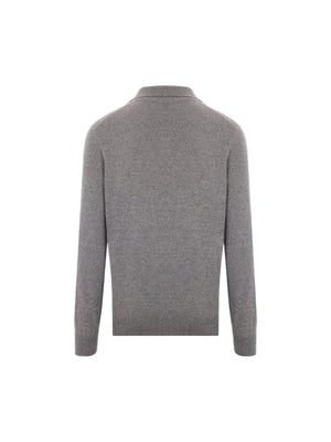 Cashmere Polo Sweater-BRUNELLO CUCINELLI-JOHN JULIA