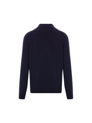 Cashmere Polo Sweater-BRUNELLO CUCINELLI-JOHN JULIA