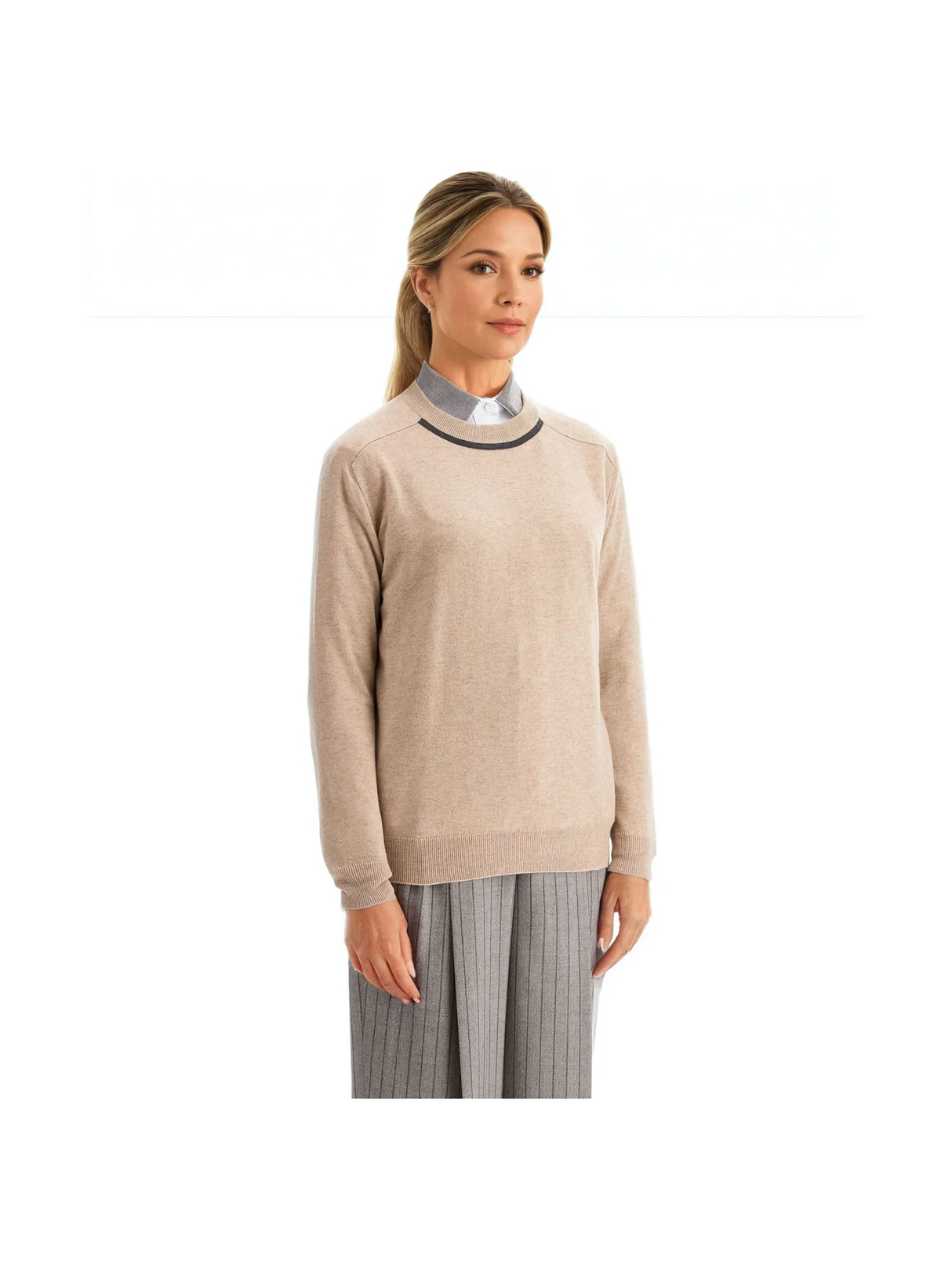 BRUNELLO CUCINELLI-Cashmere Crewneck Sweater -JOHN JULIA.