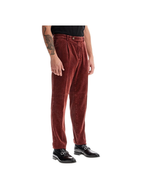 Leisure Fit Corduroy Trousers-Brunello Cucinelli-JOHN JULIA