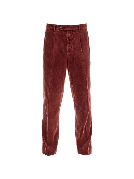 Leisure Fit Corduroy Trousers-Brunello Cucinelli-JOHN JULIA