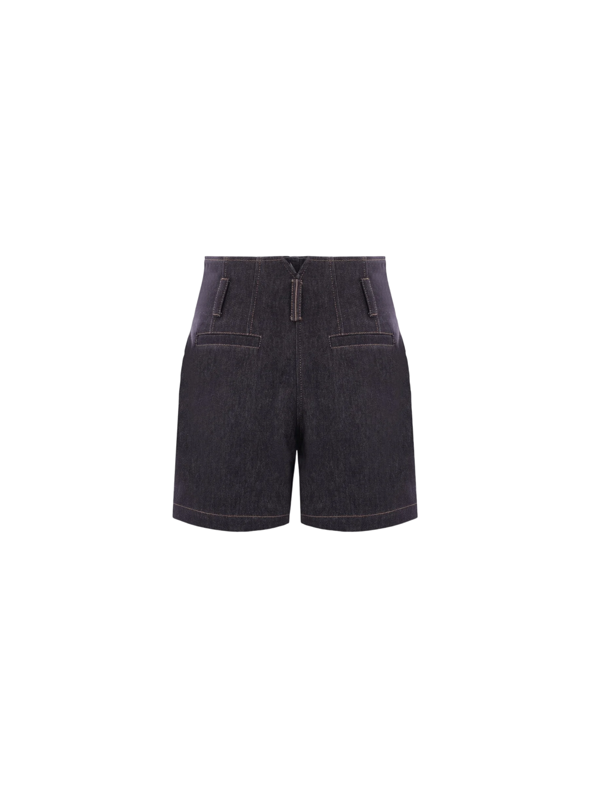 Corset Denim Shorts-BRUNELLO CUCINELLI-JOHN JULIA