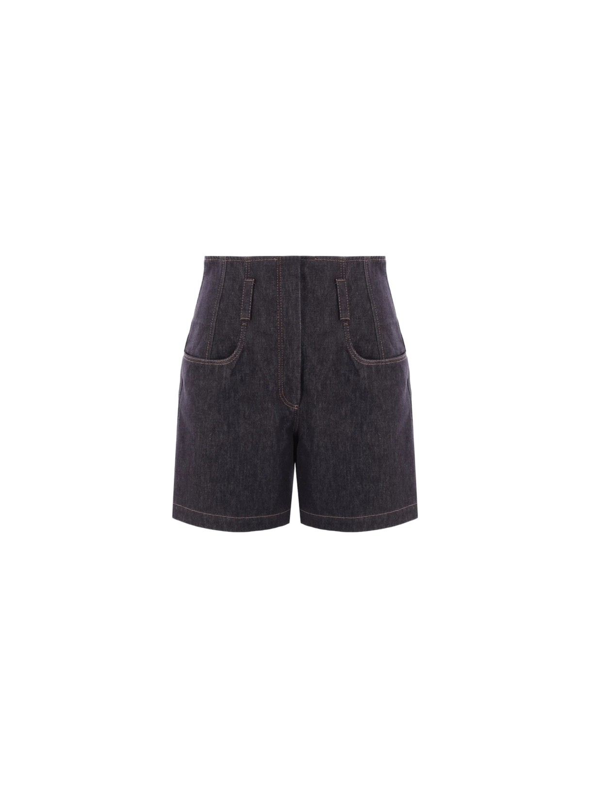 Corset Denim Shorts-BRUNELLO CUCINELLI-JOHN JULIA